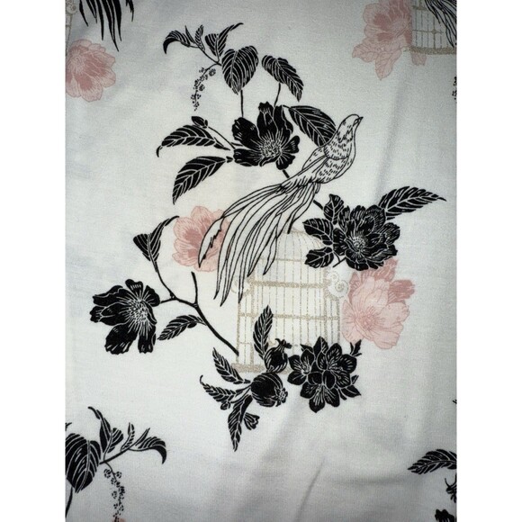 Soma Women’s Pajama Pants L Floral Birdcage Print Lace Trim Lounge Sleepwear - Picture 6 of 11